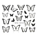 Set 3 x Tatuaj Unghii Luxorise Simple Butterfly Song, Stz-1014