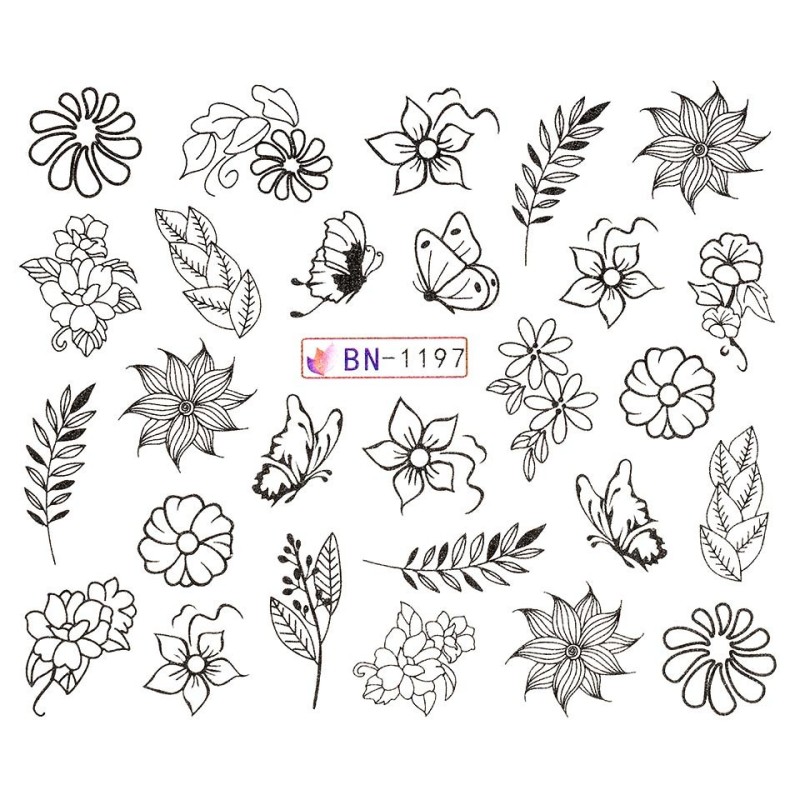 Set 3 x Tatuaj Unghii Luxorise Simple Illusion, Bn-1197