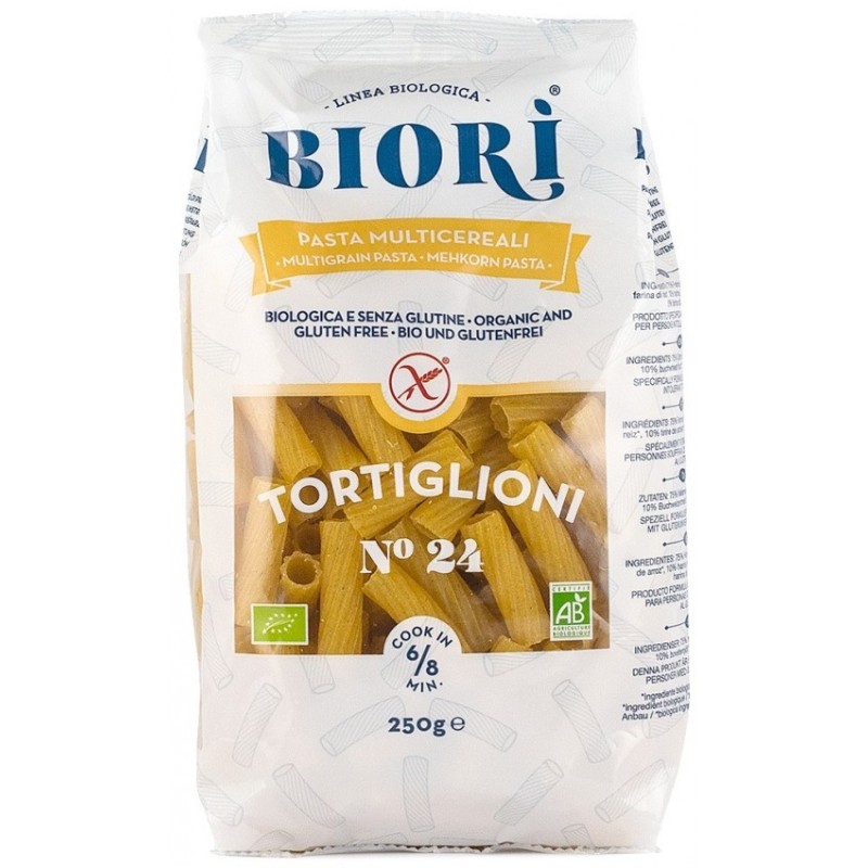 Set 3 x Tortiglioni BIO din Faina Multicereale, 250 g, Biori