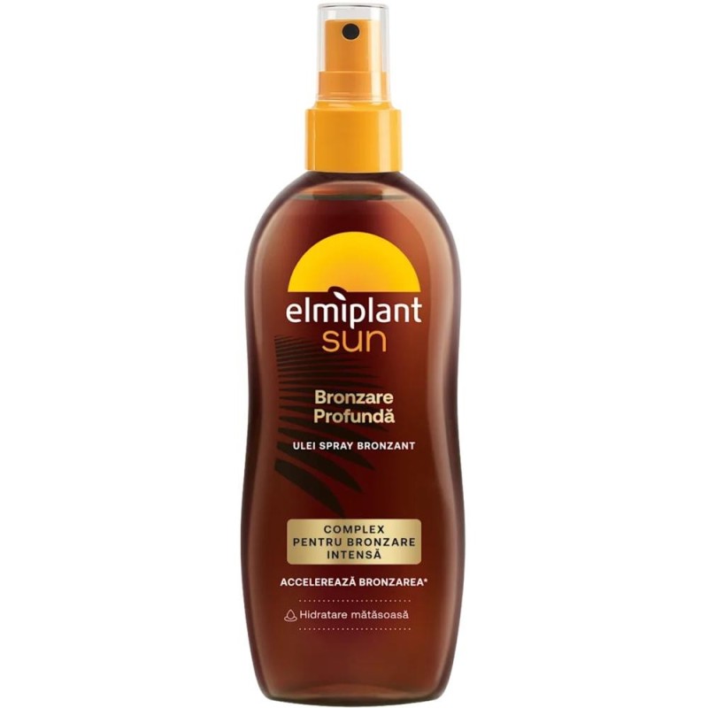 Set 3 x Ulei Spray pentru bronzare accelerata Elmiplant Sun Unisex, SPF 0, 150 ml