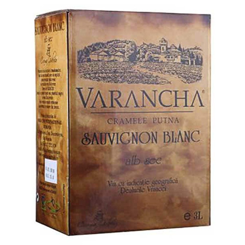 Set 3 x Vin Alb, Crama Girboiu, Sauvignon Blanc, Sec Bag In Box, Punga 3 l
