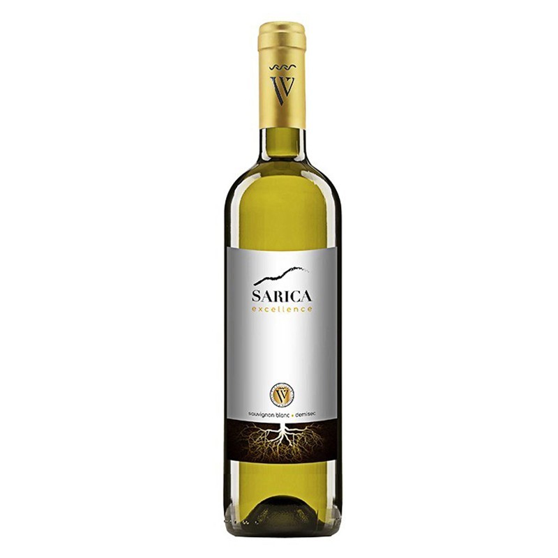 Set 3 x Vin Alb Sarica Excellence Sauvignon Blanc, Demisec, 0.75 l