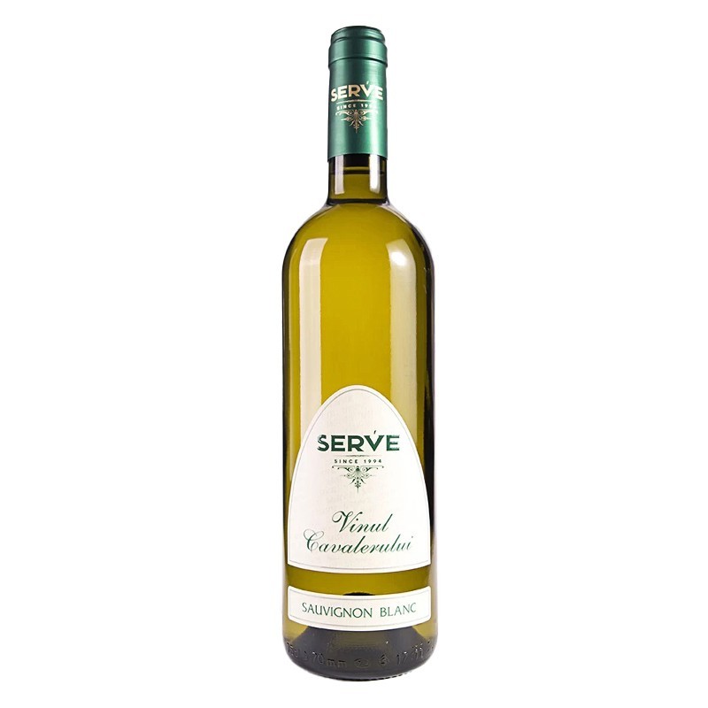 Set 3 x Vin Alb Vinul Cavalerului Sauvignon Blanc, Sec, 0.75 l