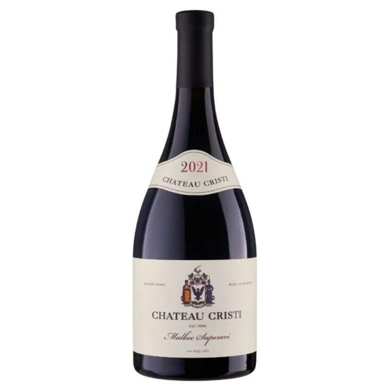 Set 3 x Vin Rosu Chateau Cristi, Malbec si Saperavi, 0.75 l