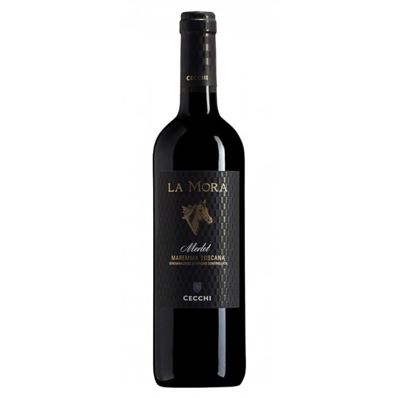 Set 3 x Vin Rosu La Mora, Merlot Maremma Toscana, DOC, Sec, 0.75 l