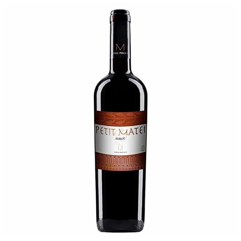 Set 3 x Vin Rosu Petit Matei Merlot, Sec, 14% Acool, 0.75 l