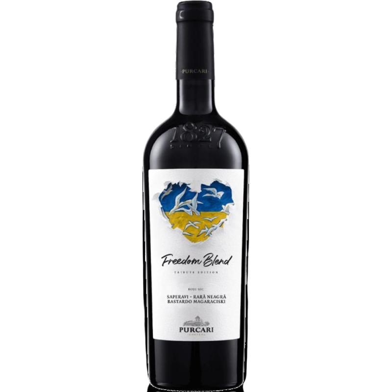 Set 3 x Vin Rosu, Purcari Freedom Blend, Sec, 0.75 l