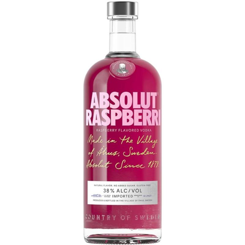 Set 3 x Vodca Absolut Zmeura, Alcool 40%, 0.7 l
