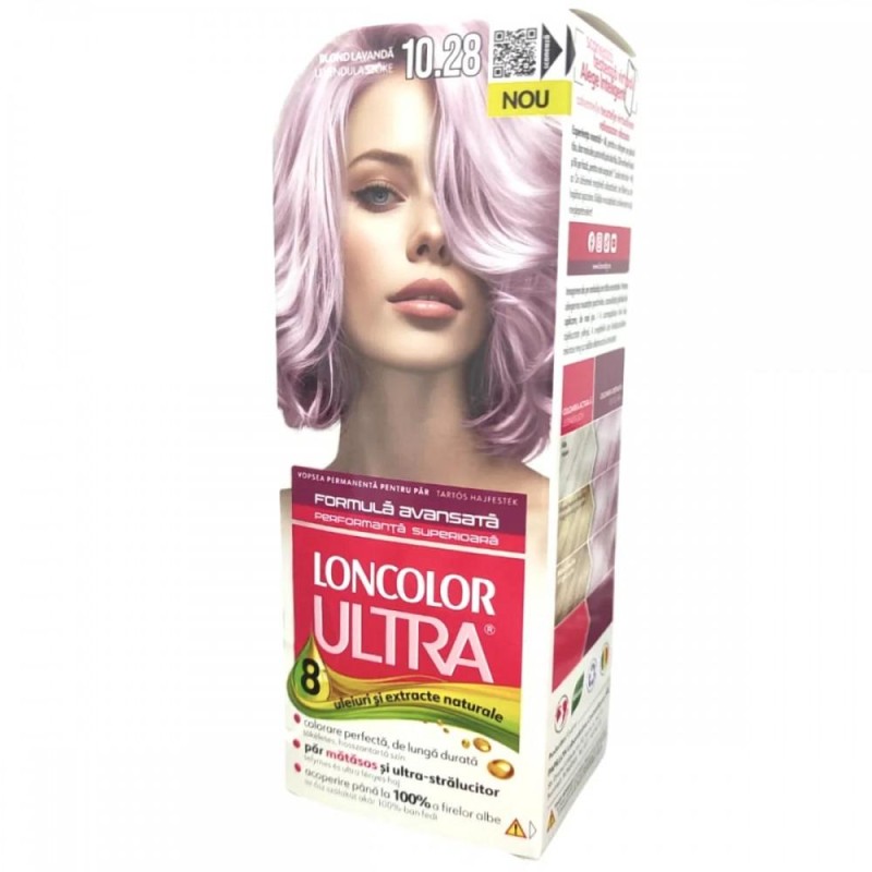 Set 3 x Vopsea de Par Loncolor Ultra 10.28 Blond Lavanda, 100 ml