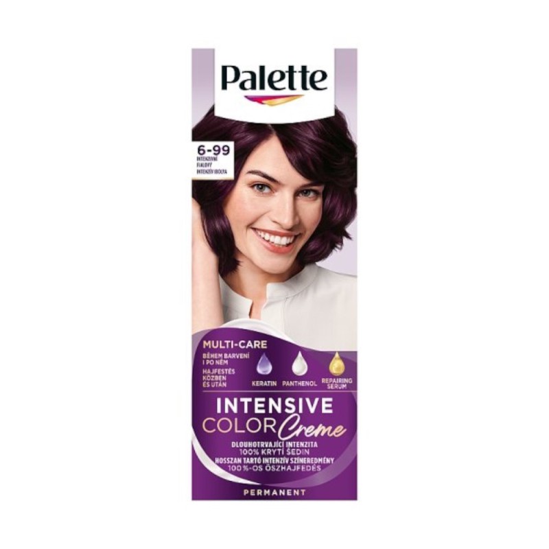 Set 3 x Vopsea de Par Permanenta Palette Intensive Color Creme V5 Violet Intens, 110 ml