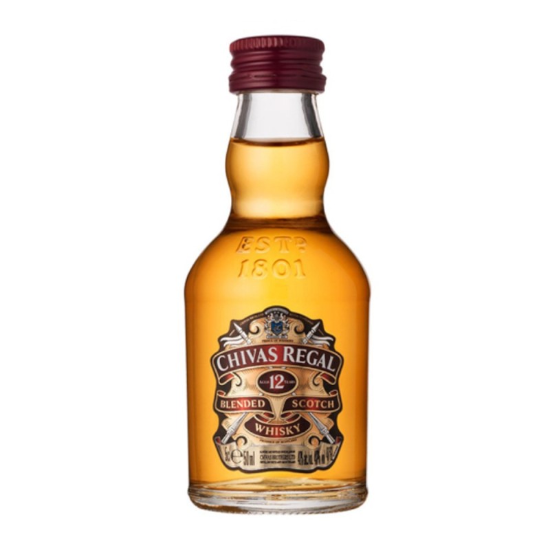 Set 3 x Whiskey Chivas Regal, 12 Ani, Blended, 40% Alcool, 0.05 l