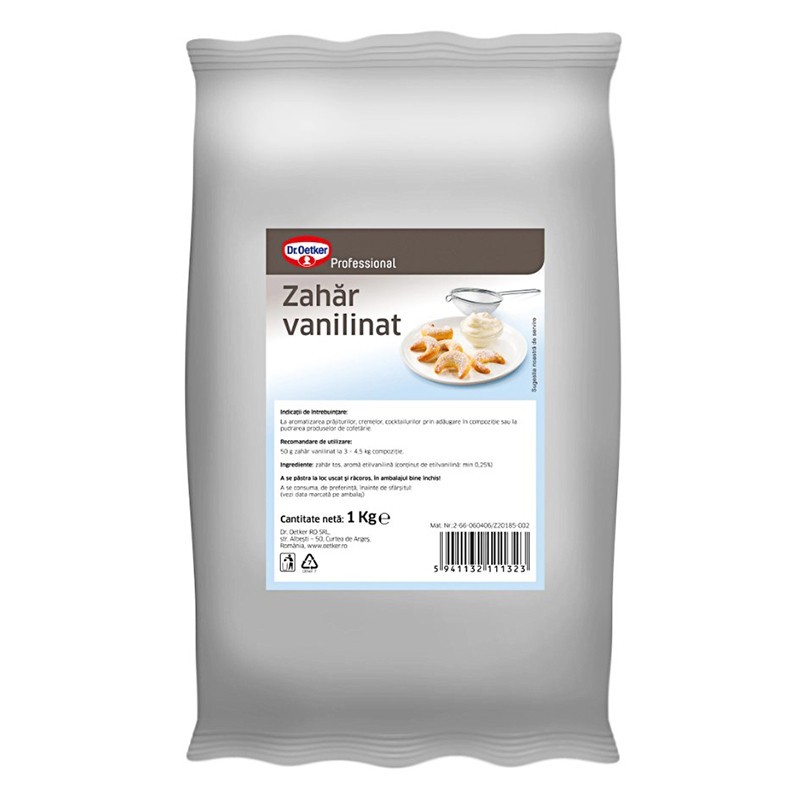 Set 3 x Zahar Vanilinat, Dr Oetker, 1 kg