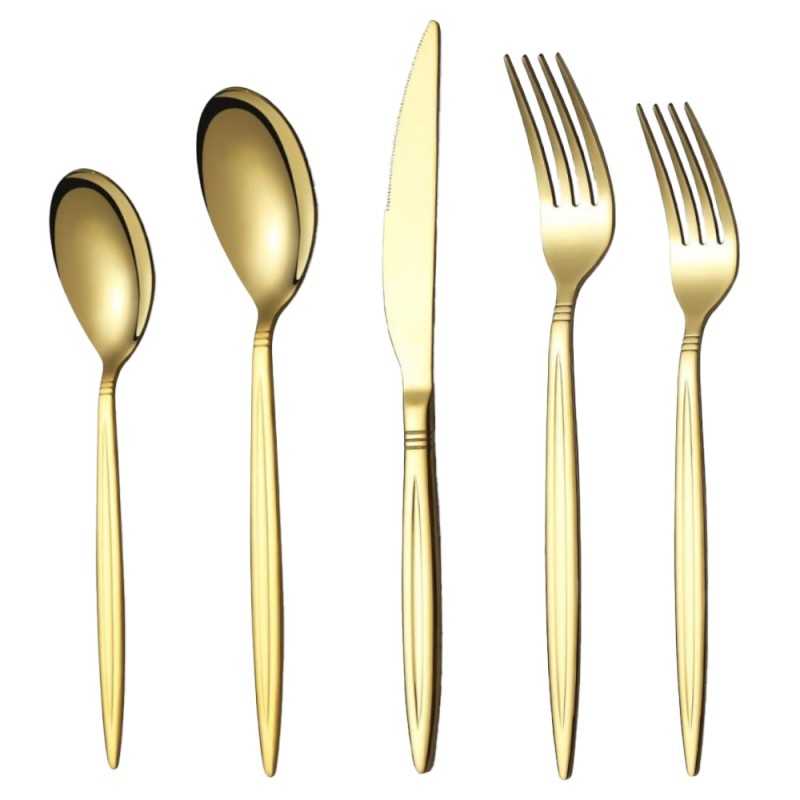 Set 30 x Tacamuri din Inox Aurii, Grunberg