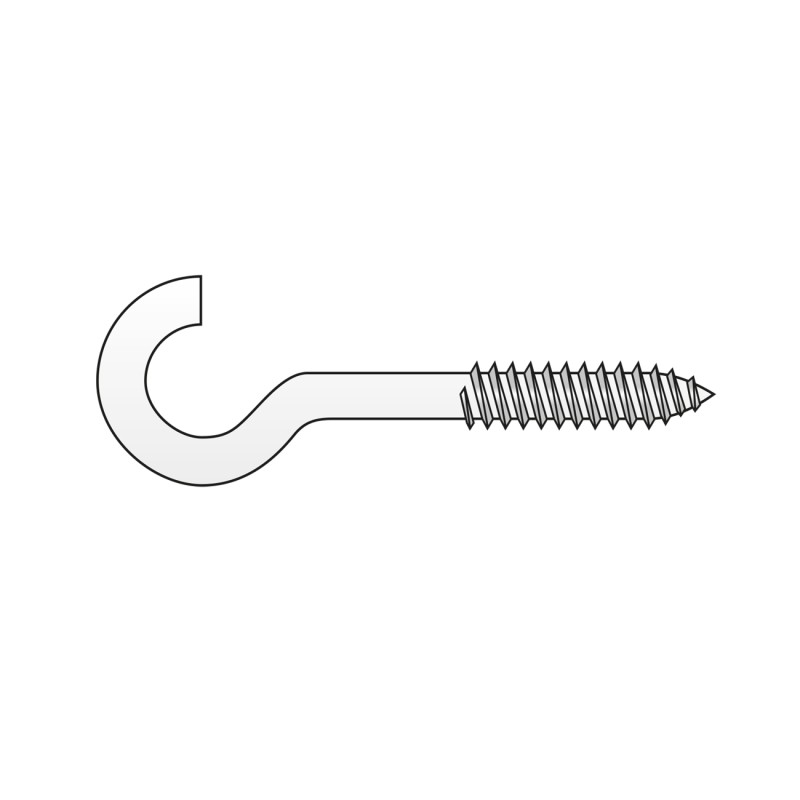 Set 300 x Holsurub Carlig Index Otel Zincat-3.1 X 5 X 12
