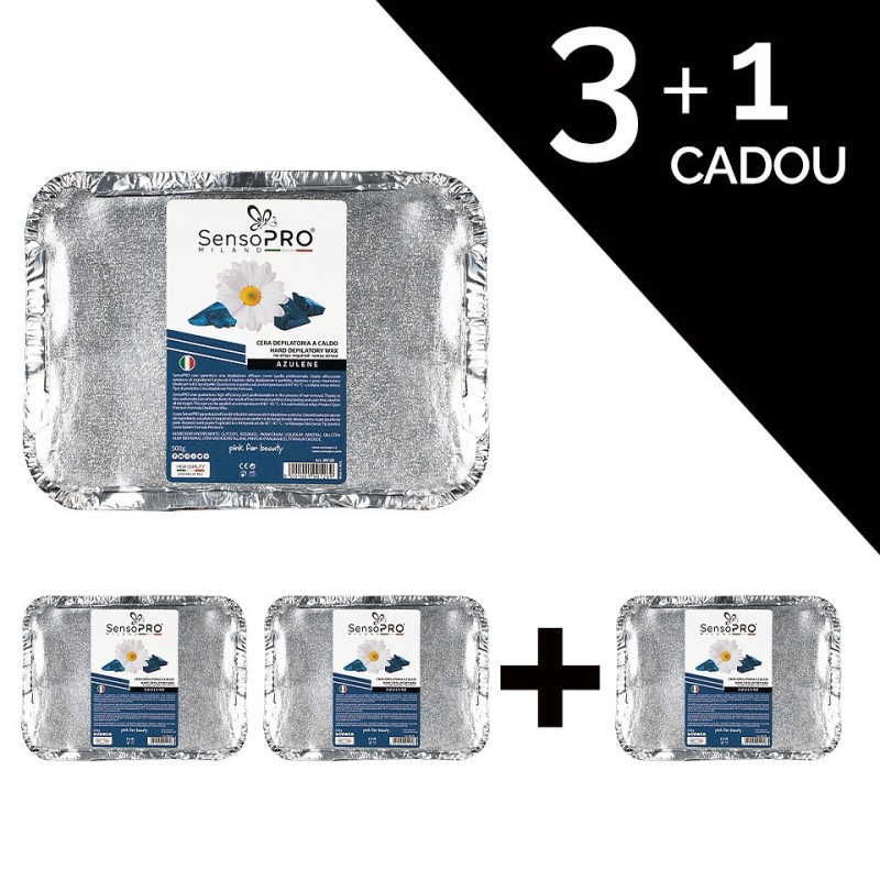 Set 3+1 Gratuit Ceara Epilat Traditionala, SensoPRO Milano Azulene, 500 g