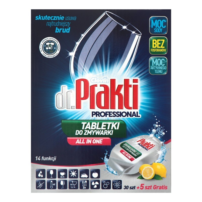 Set 35 x Tablete pentru Masina de Spalat Vase Dr.Prakti, 700 g