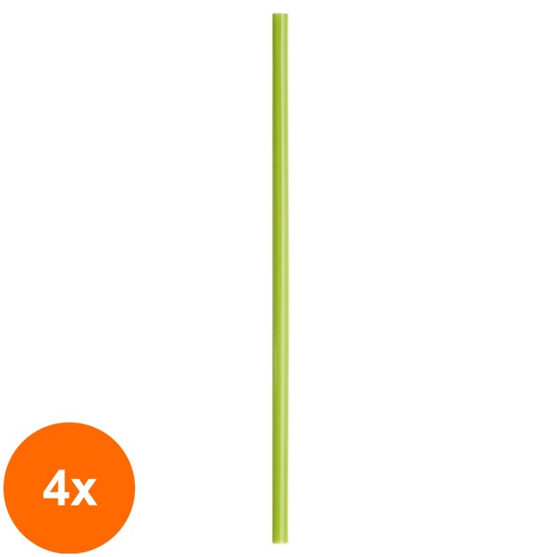 Set 4 x 100 Paie Verzi din PLA, 6 mm