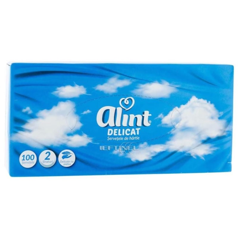 Set 4 x 100 Servetele Faciale Alint, 2 Straturi