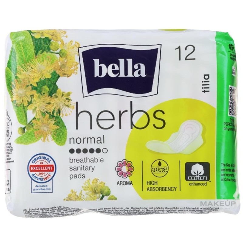 Set 4 x 12 Absorbante Bella Herbs Flori Tei