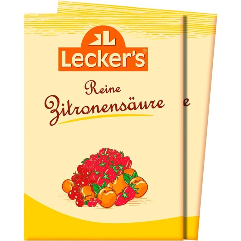 Set 4 x 2 Acid Citric Pur, Lecker’s, 10 g