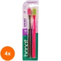Set 4 x 2 Periute de Dinti Banat Pro 6240 Soft, cu Peri Moi