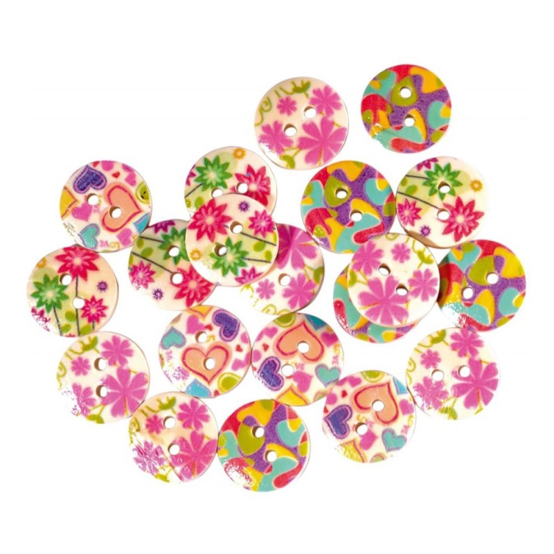 Set 4 x 20 Nasturi, pentru Artizanat, 15 mm, Statovac