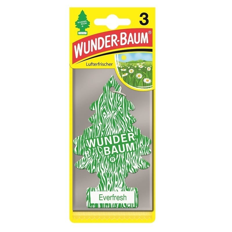 Set 4 x 3 Odorizante Auto Everfresh, Wunder-Baum