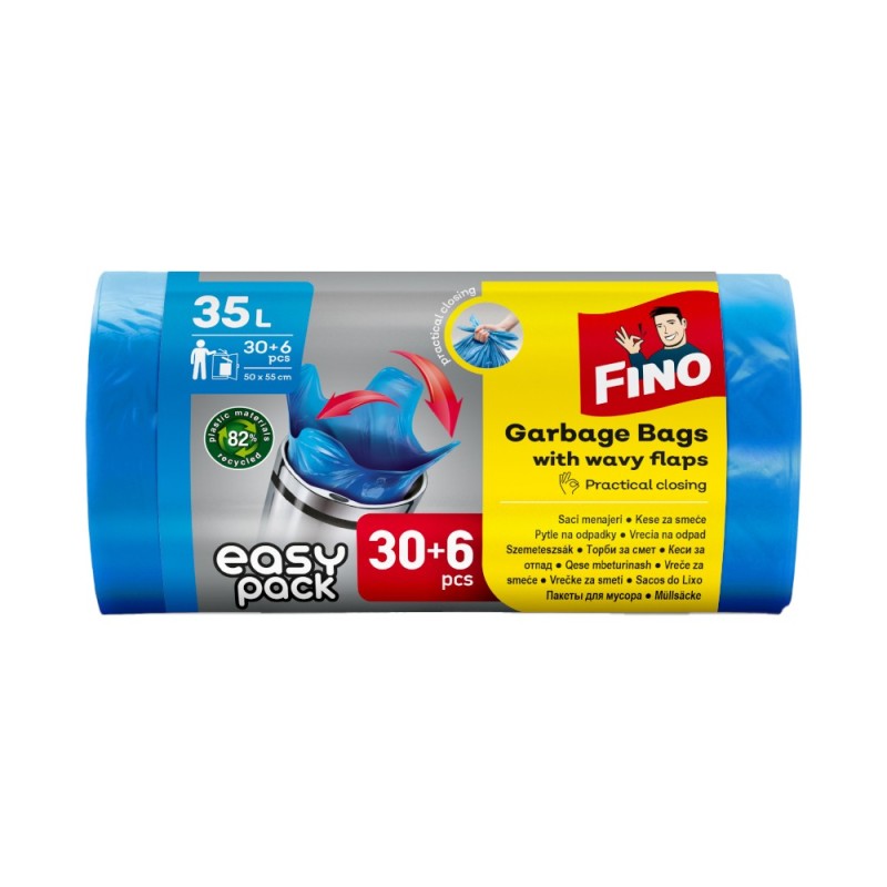 Set 4 x 36 Saci Menajeri Fino Easy-Pack, 35 l
