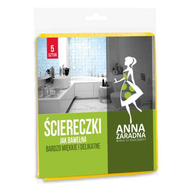 Set 4 x 5 Lavete din Bumbac Anna