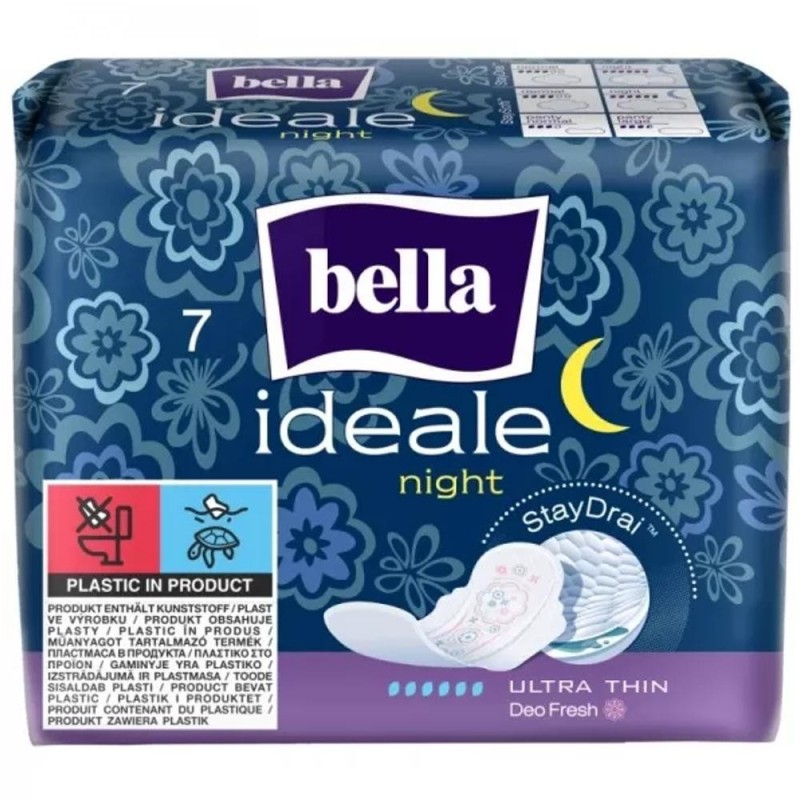 Set 4 x 7 Absorbante Zilnice Bella Ideale Night