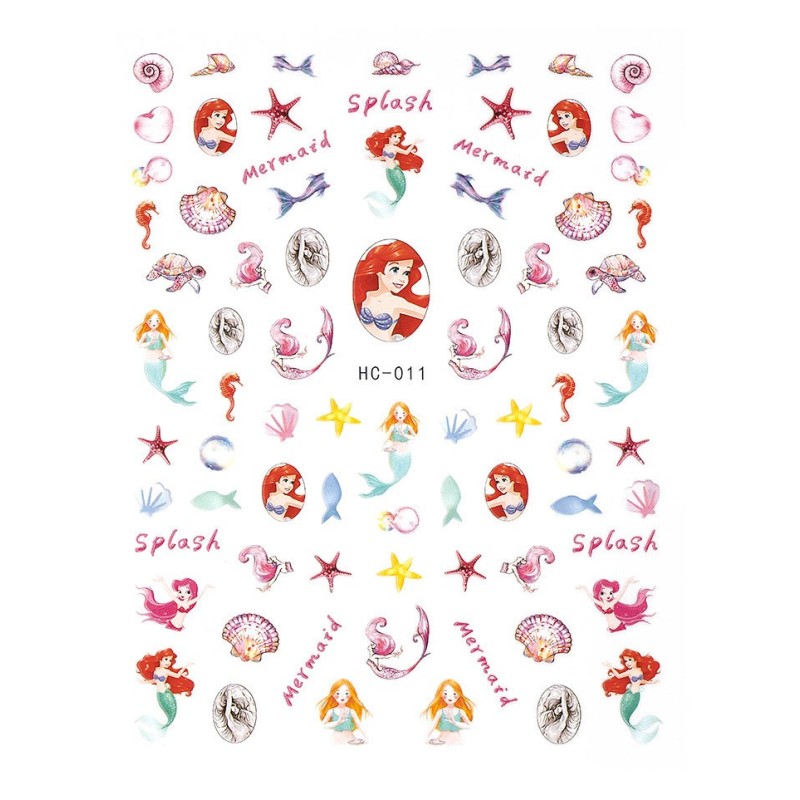 Set 4 x Abtibild Unghii SensoPRO Milano Cartoon Marine Story, Model Hc-011