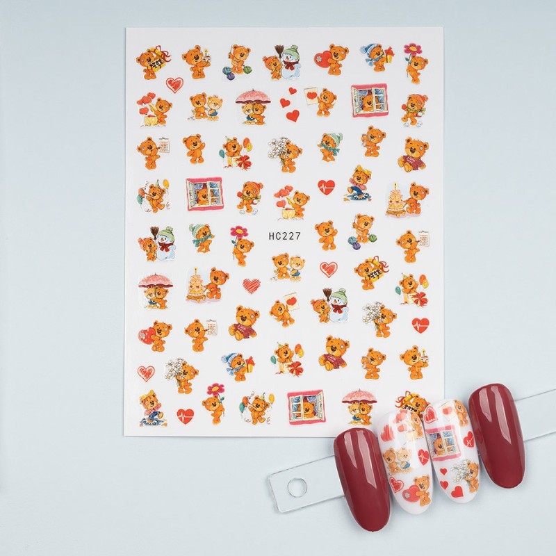 Set 4 x Abtibild Unghii SensoPRO Milano Cartoon Spirit, Model Hc227