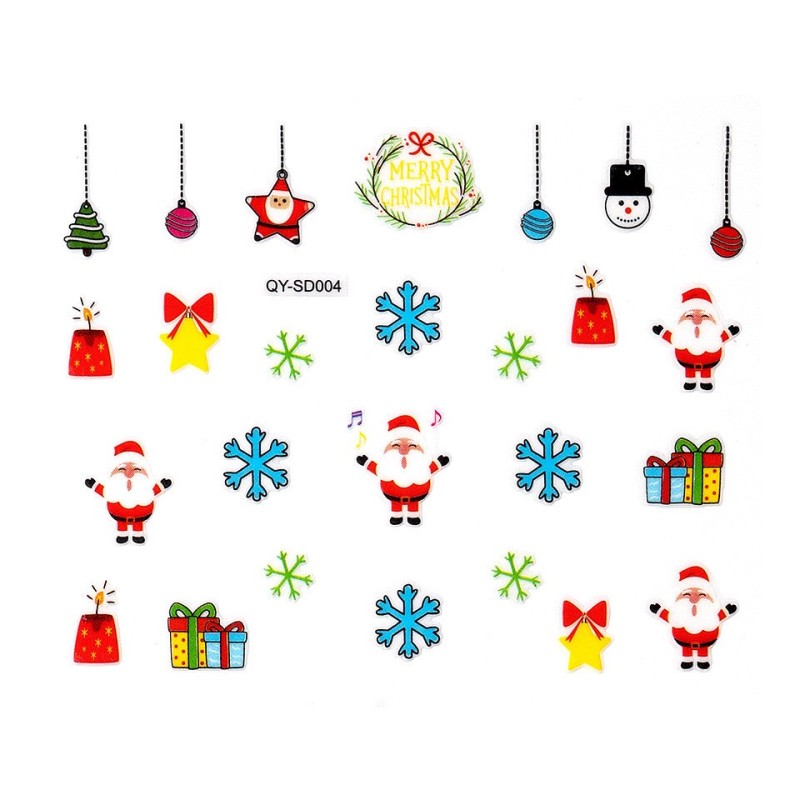 Set 4 x Abtibild Unghii SensoPRO Milano Christmas Wonderland Edition, Qt-Sd004