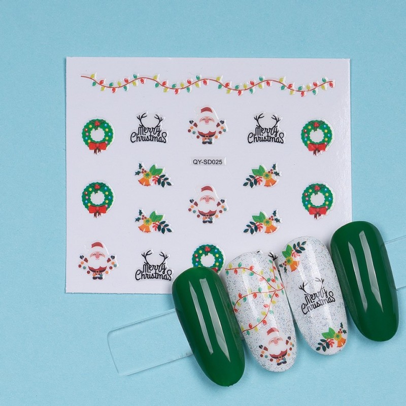 Set 4 x Abtibild Unghii SensoPRO Milano Christmas Wonderland Edition, Qy-Sd025