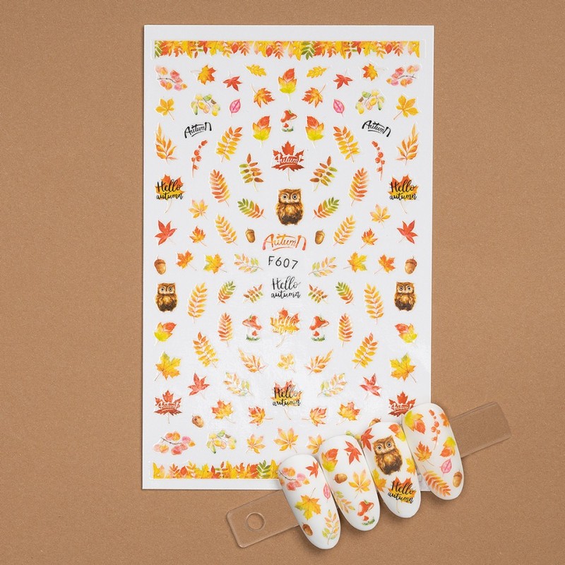 Set 4 x Abtibild Unghii SensoPRO Milano, Fall Delight F607