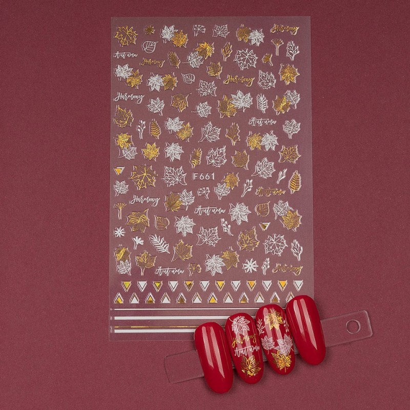 Set 4 x Abtibild Unghii SensoPRO Milano, Fall Rush F661