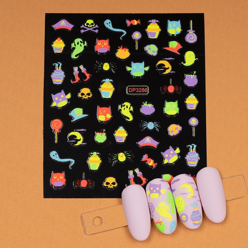 Set 4 x Abtibild Unghii SensoPRO Milano, Halloween Scare Dp3286