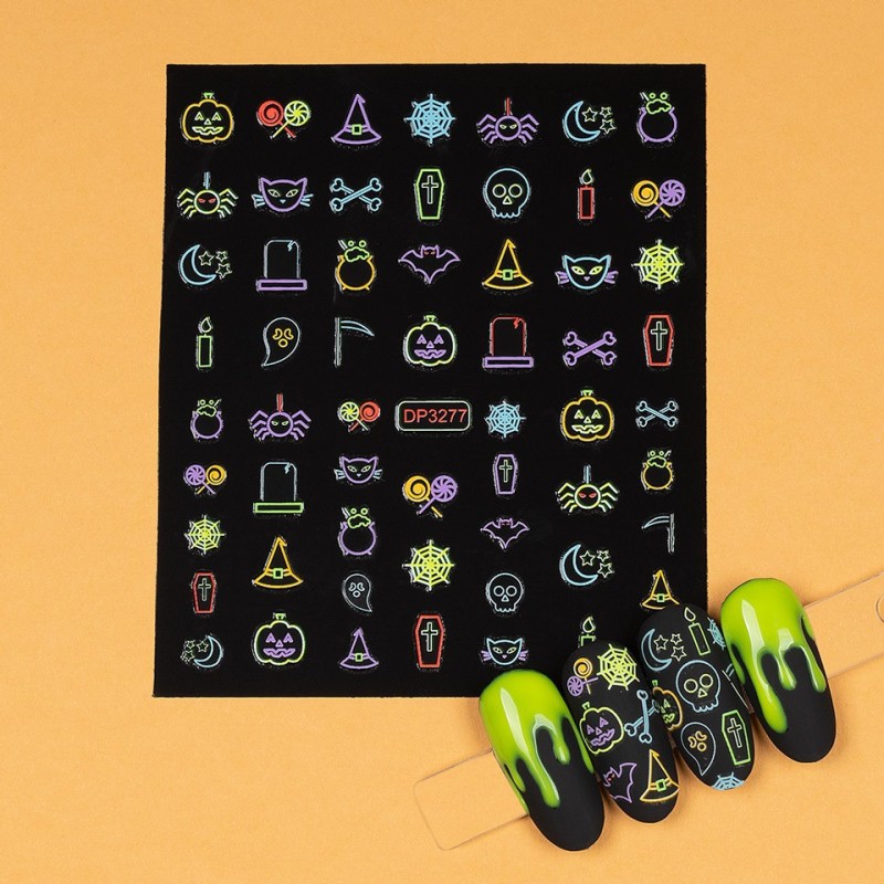 Set 4 x Abtibild Unghii SensoPRO Milano, Halloween Tale Dp3277