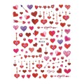 Set 4 x Abtibild Unghii SensoPRO Milano Love Struck, Model Wg454