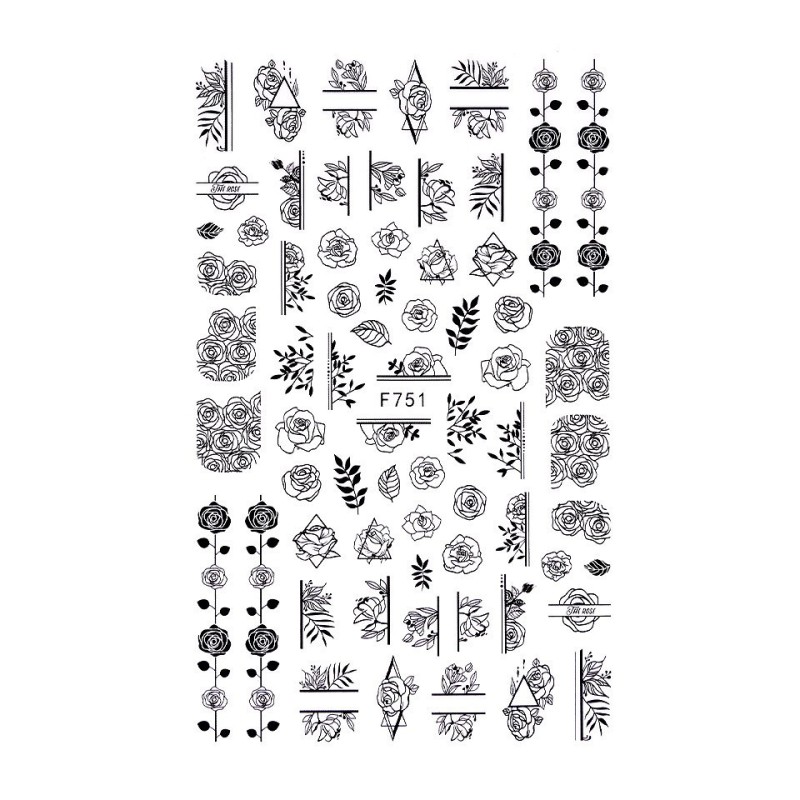 Set 4 x Abtibild Unghii SensoPRO Milano, Royal Mood F751