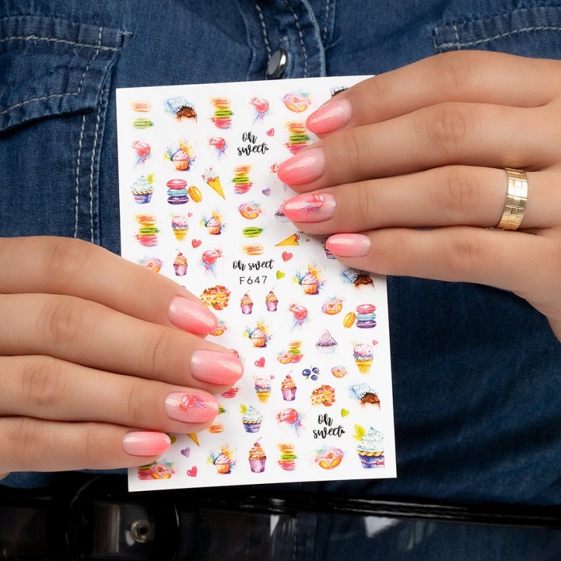 Set 4 x Abtibild Unghii SensoPRO Milano, Summer So Hot F647