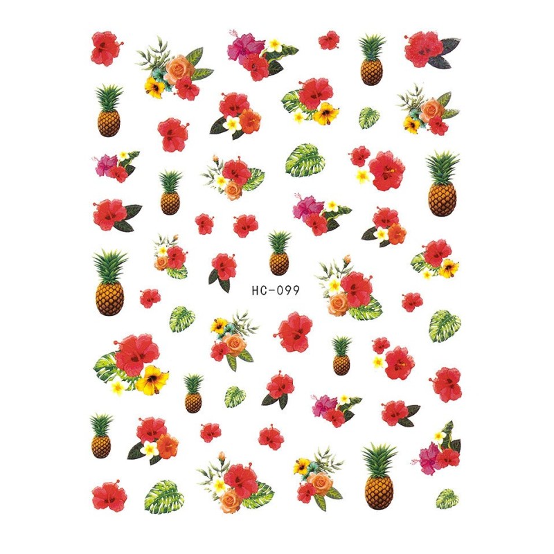 Set 4 x Abtibild Unghii SensoPRO Milano Tropical Euphoria, Model Hc-099