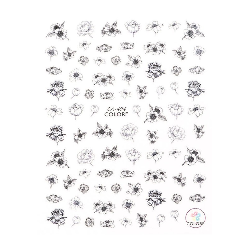 Set 4 x Abtibild Unghii SensoPRO Milano, Wild Art Ca-494