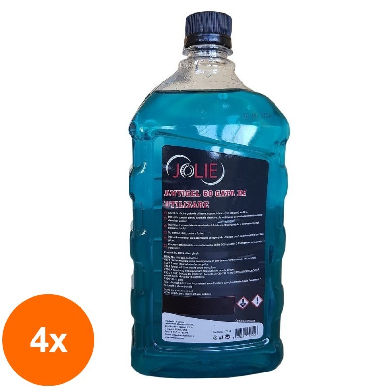 Set 4 x Antigel 50 Gata de Utilizare, 1 l, Jolie