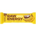 Set 4 x Baton Proteic Raw Energy cu Banane si Nuca de Cocos, 50g Bombus