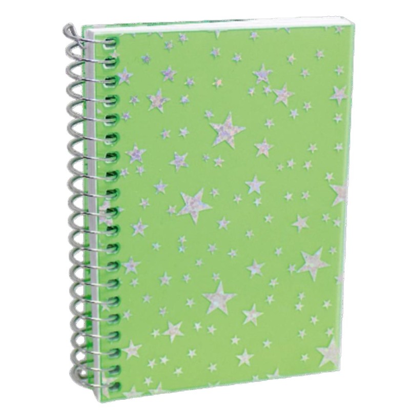 Set 4 x Bloc Notite Neon PP, Format A7, 50 File, Spira Metal, Optimum