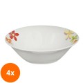 Set 4 x Bol Portelan Andreea 15 cm, Oti