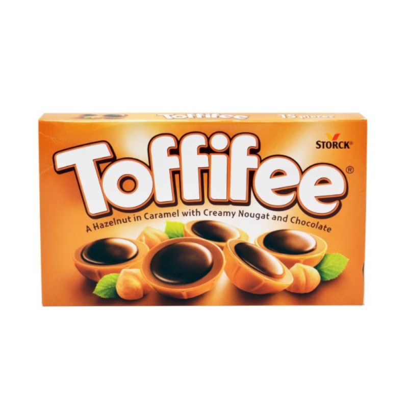 Set 4 x Bomboane Toffifee, cu Alune in Caramel si Ciocolata, 125 g