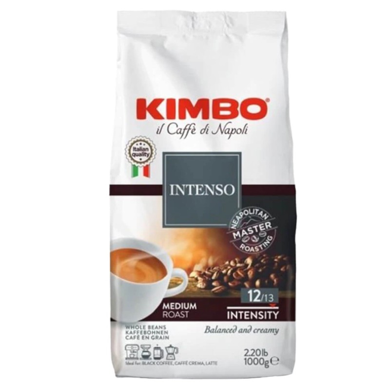 Set 4 x Cafea Boabe Aroma Intenso, Kimbo, 1 kg