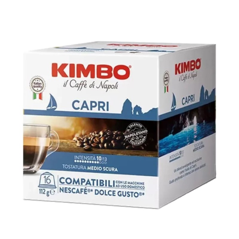 Set 4 x Cafea Capsule, Kimbo, Dolce Gusto Capri, 16 x 7 g